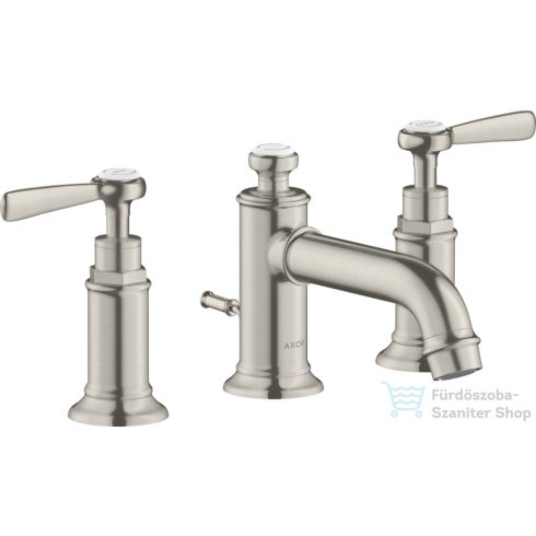 Hansgrohe AXOR MONTREUX falsík alatti mosdó csaptelep automata leeresztővel,rozsdamentes acél hatású 16535800