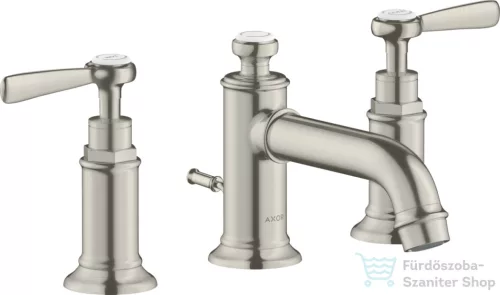 Hansgrohe AXOR MONTREUX falsík alatti mosdó csaptelep automata leeresztővel,rozsdamentes acél hatású 16535800