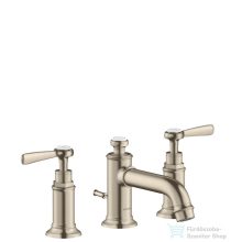   Hansgrohe AXOR MONTREUX 3-lyukú mosdó csaptelep 30, automata leeresztővel, szálcsiszolt nikkel 16535820
