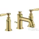 Hansgrohe AXOR MONTREUX falsík alatti mosdó csaptelep automata leeresztővel,szálcsiszolt sárgaréz hatású 16535950