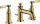 Hansgrohe AXOR MONTREUX falsík alatti mosdó csaptelep automata leeresztővel,polírozott arany hatású 16535990