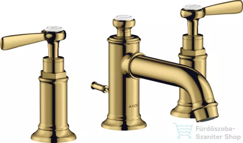 Hansgrohe AXOR MONTREUX falsík alatti mosdó csaptelep automata leeresztővel,polírozott arany hatású 16535990