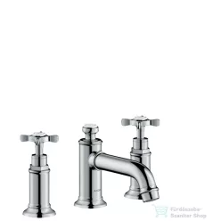   Hansgrohe AXOR MONTREUX 3-lyukú mosdó csaptelep 30 keresztfogantyúval, automata leeresztővel, króm 16536000