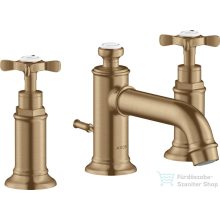   Hansgrohe AXOR MONTREUX 3 üléses mosdó csaptelep automata leeresztővel,szálcsiszolt bronz 16536140