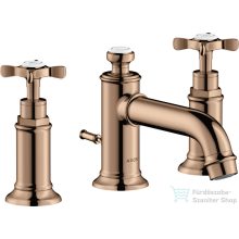   Hansgrohe AXOR MONTREUX 3 üléses mosdó csaptelep automata leeresztővel,polírozott vörös arany hatású 16536300