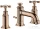 Hansgrohe AXOR MONTREUX 3 üléses mosdó csaptelep automata leeresztővel,polírozott vörös arany hatású 16536300