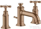 Hansgrohe AXOR MONTREUX 3 üléses mosdó csaptelep automata leeresztővel,szálcsiszolt vörös arany hatású 16536310