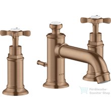   Hansgrohe AXOR MONTREUX 3 üléses mosdó csaptelep automata leeresztővel,szálcsiszolt vörös arany hatású 16536310