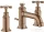Hansgrohe AXOR MONTREUX 3 üléses mosdó csaptelep automata leeresztővel,szálcsiszolt vörös arany hatású 16536310