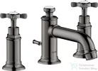 Hansgrohe AXOR MONTREUX 3 üléses mosdó csaptelep automata leeresztővel,polírozott fekete króm 16536330