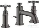 Hansgrohe AXOR MONTREUX 3 üléses mosdó csaptelep automata leeresztővel,szálcsiszolt fekete króm 16536340