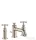 Hansgrohe AXOR MONTREUX 3-lyukú mosdó csaptelep 30 keresztfogantyúval, automata leeresztővel, szálcsiszolt nikkel 16536820