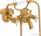 Hansgrohe AXOR MONTREUX kádtöltő csaptelep zuhanyszettel,szálcsiszolt arany hatású 16540250