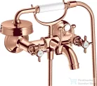 Hansgrohe AXOR MONTREUX kádtöltő csaptelep zuhanyszettel,polírozott vörös arany hatású 16540300