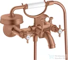 Hansgrohe AXOR MONTREUX kádtöltő csaptelep zuhanyszettel,szálcsiszolt vörös arany hatású 16540310