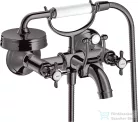Hansgrohe AXOR MONTREUX kádtöltő csaptelep zuhanyszettel,polírozott fekete króm 16540330