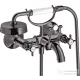 Hansgrohe AXOR MONTREUX kádtöltő csaptelep zuhanyszettel,polírozott fekete króm 16540330