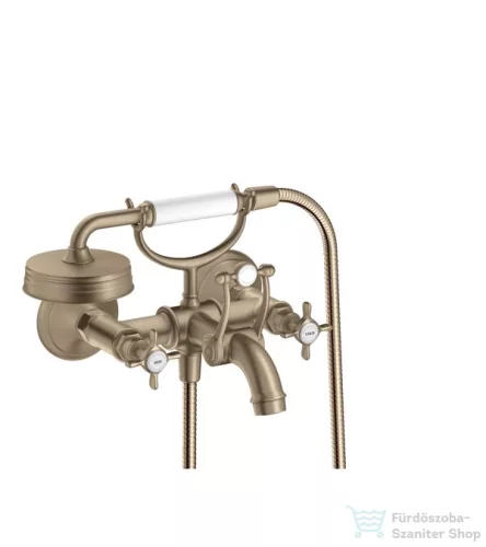 Hansgrohe AXOR MONTREUX kétkaros kádcsaptelep, szálcsiszolt nikkel 16540820