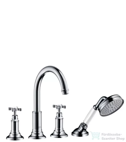 Hansgrohe AXOR MONTREUX 4-lyukú, épített peremre szerelhető kádcsaptelep, króm 16544000