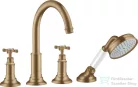 Hansgrohe AXOR MONTREUX 4 üléses peremre szerelhető kádtöltő csaptelep,szálcsiszolt bronz 16546140