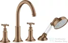 Hansgrohe AXOR MONTREUX 4 üléses peremre szerelhető kádtöltő csaptelep,szálcsiszolt vörös arany hatású 16546310