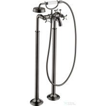   Hansgrohe AXOR MONTREUX szabadon álló kádtöltő csaptelep zuhanyszettel,polírozott fekete króm 16547330
