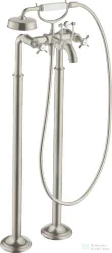 Hansgrohe AXOR MONTREUX szabadon álló kádtöltő csaptelep zuhanyszettel,rozsdamentes acél hatású,16547800