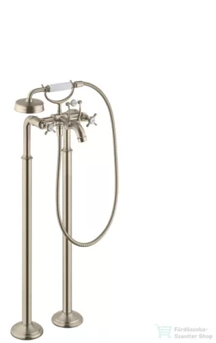 Hansgrohe AXOR MONTREUX kétkaros, szabadonálló kádcsaptelep, szálcsiszolt nikkel 16547820