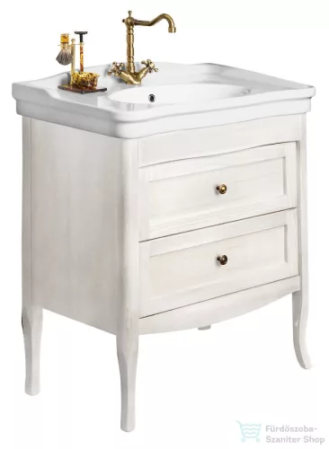 Sapho RETRO mosdótartó szekrény, 2 fiókkal, 73x80x46,5cm, antik fehér (1655)