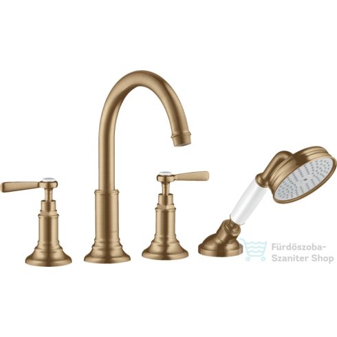 Hansgrohe AXOR MONTREUX 4 üléses peremre szerelhető kádtöltő csaptelep,szálcsiszolt bronz 16550140