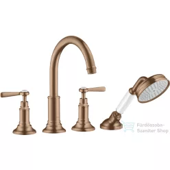   Hansgrohe AXOR MONTREUX 4 üléses peremre szerelhető kádtöltő csaptelep,szálcsiszolt vörös arany hatású 16550310