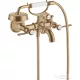 Hansgrohe AXOR MONTREUX kétkaros kádtöltő csaptelep zuhanyszettel,szálcsiszolt bronz 16551140