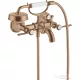 Hansgrohe AXOR MONTREUX kétkaros kádtöltő csaptelep zuhanyszettel,szálcsiszolt vörös arany hatású 16551310