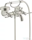Hansgrohe AXOR MONTREUX kétkaros kádtöltő csaptelep zuhanyszettel,rozsdamentes acél hatású 16551800