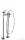 Hansgrohe AXOR MONTREUX szabadonálló kádcsaptelep, króm 16553000