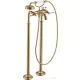 Hansgrohe AXOR MONTREUX szabadon álló kádtöltő csaptelep zuhanyszettel,szálcsiszolt bronz 16553140