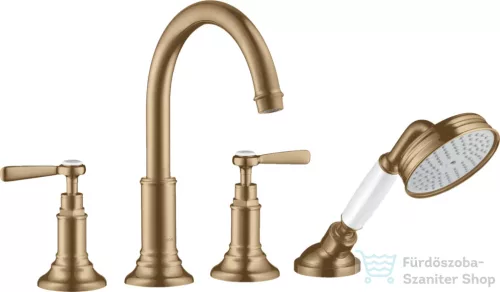 Hansgrohe AXOR MONTREUX 4 üléses burkolatra szerelhető kádtöltő csaptelep,szálcsiszolt bronz 16554140