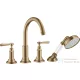 Hansgrohe AXOR MONTREUX 4 üléses burkolatra szerelhető kádtöltő csaptelep,szálcsiszolt bronz 16554140