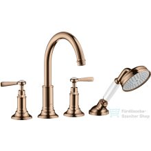   Hansgrohe AXOR MONTREUX 4 üléses burkolatra szerelhető kádtöltő csaptelep,polírozott vörös arany hatású 16554300