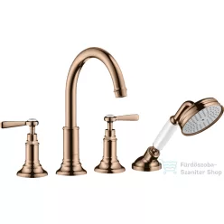   Hansgrohe AXOR MONTREUX 4 üléses burkolatra szerelhető kádtöltő csaptelep,polírozott vörös arany hatású 16554300