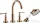 Hansgrohe AXOR MONTREUX 4 üléses burkolatra szerelhető kádtöltő csaptelep,polírozott vörös arany hatású 16554300