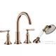 Hansgrohe AXOR MONTREUX 4 üléses burkolatra szerelhető kádtöltő csaptelep,polírozott vörös arany hatású 16554300