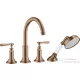 Hansgrohe AXOR MONTREUX 4 üléses burkolatra szerelhető kádtöltő csaptelep,szálcsiszolt vörös arany hatású 16554310