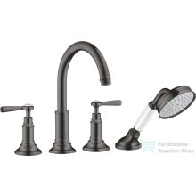   Hansgrohe AXOR MONTREUX 4 üléses burkolatra szerelhető kádtöltő csaptelep,szálcsiszolt fekete króm 16554340