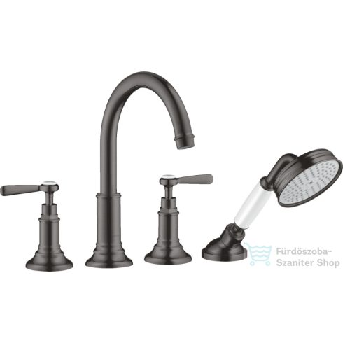 Hansgrohe AXOR MONTREUX 4 üléses burkolatra szerelhető kádtöltő csaptelep,szálcsiszolt fekete króm 16554340