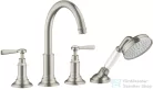 Hansgrohe AXOR MONTREUX 4 üléses burkolatra szerelhető kádtöltő csaptelep,rozsdamentes acél hatású 16554800