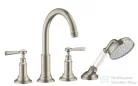 Hansgrohe AXOR MONTREUX 4-lyukú, burkolatra szerelhető kádcsaptelep, szálcsiszolt nikkel 16554820