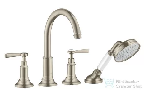 Hansgrohe AXOR MONTREUX 4-lyukú, burkolatra szerelhető kádcsaptelep, szálcsiszolt nikkel 16554820