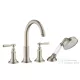Hansgrohe AXOR MONTREUX 4-lyukú, burkolatra szerelhető kádcsaptelep, szálcsiszolt nikkel 16554820