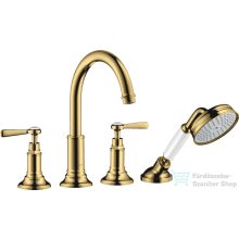   Hansgrohe AXOR MONTREUX 4 üléses burkolatra szerelhető kádtöltő csaptelep,polírozott arany hatású 16554990